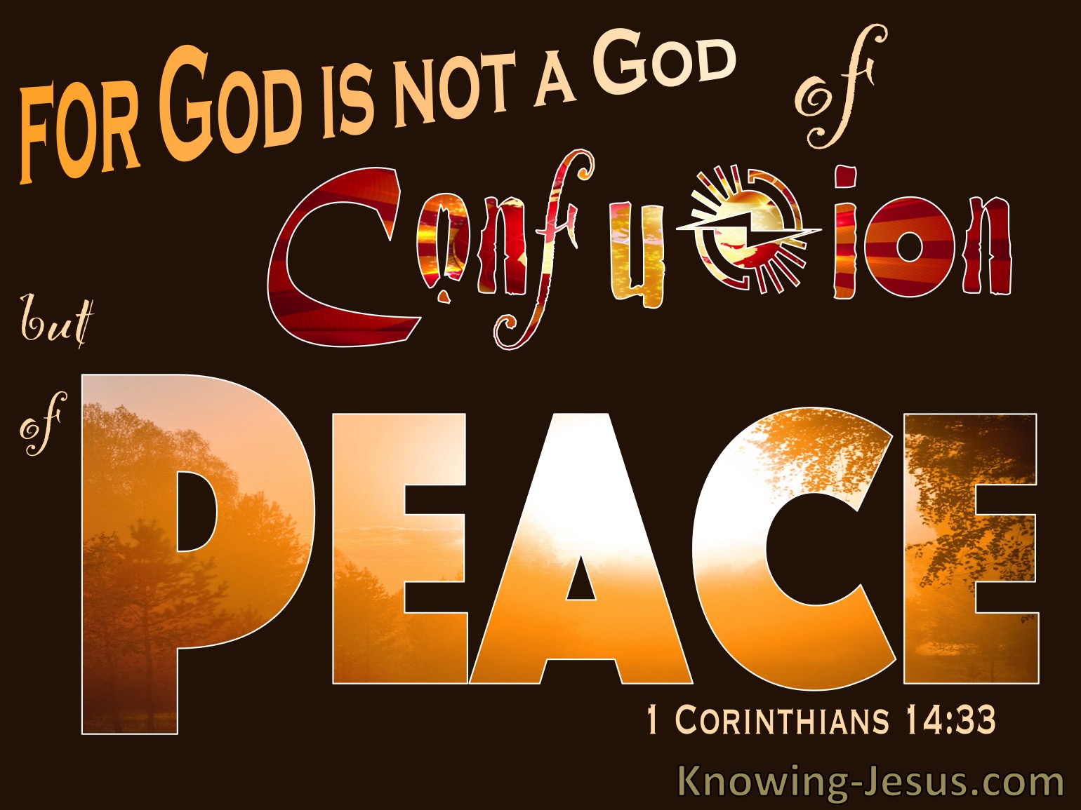 What Does 1 Corinthians 14:33 Mean?